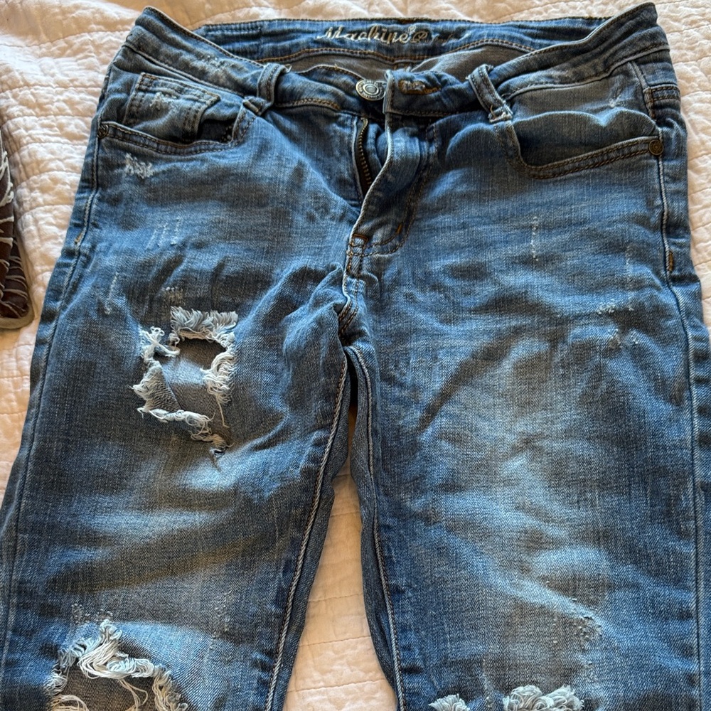 Madeline Women's Ripped Denim Boyfriend Jeans